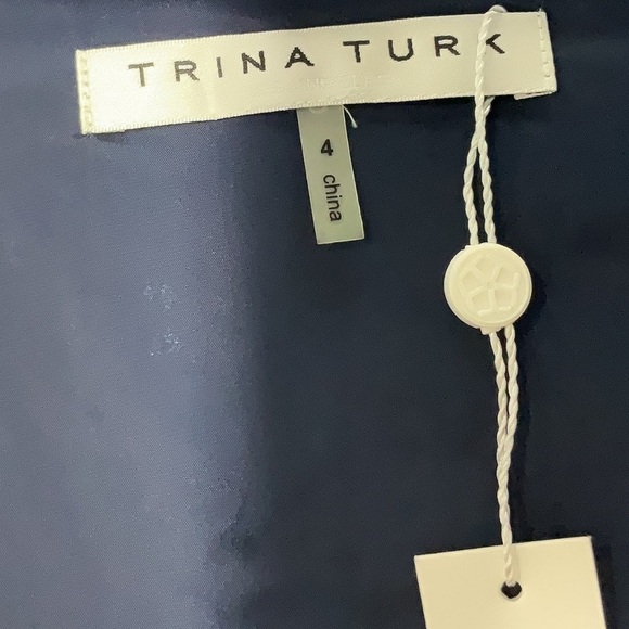 Trina Turk Johanna Embroidered Sequin Mini Off the Shoulder Dress Size 4 NWT - Picture 6 of 8